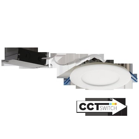 4 Ultra Slim LED Round Panel Light With 5-CCT Switch